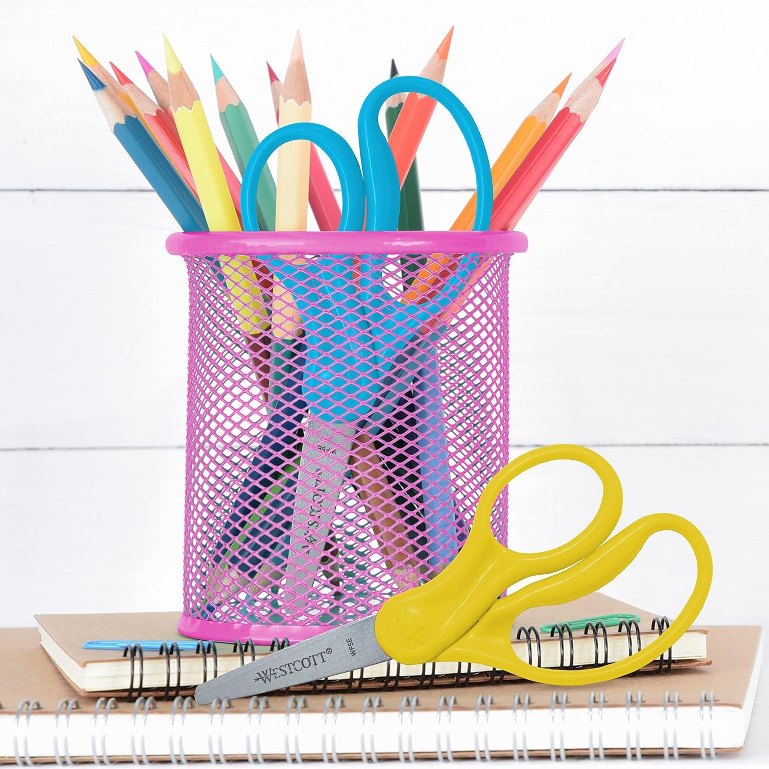 Scissors for Kids, 5’’ Pointed Safety Scissors, Assorted, 2 Pack (13132)