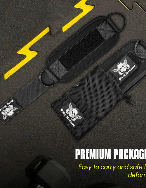 Load image into Gallery viewer, Gym Ankle Strap for Cable Machine (Pair), Adjustable Ankle Straps for Working Out, Neoprene Padded for Glute Kickbacks &amp; Lower Body Exercises, Ankle Cuffs for Men &amp; Women Gym Accessories
