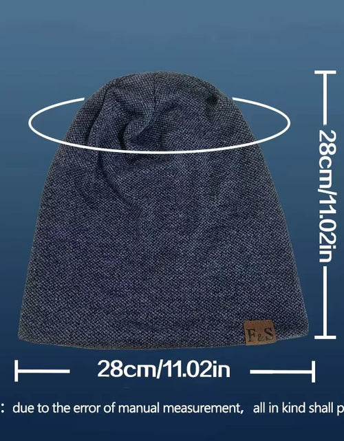 Load image into Gallery viewer, 1Pcs Warm Knitted Beanie Hat for Men and Women - Fashionable Solidhip-Hop Style
