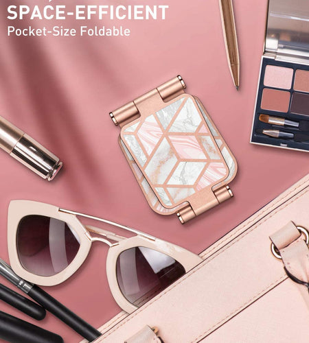 Cell Phone Stand, Foldable Adjustable Phone Mount Holder, Compatible with Iphone 14/Iphone 13/Iphone 12/Iphone 11/Galaxy S22/S21/Pixel 6, Android Smartphones, All Smart Phone (Marble)