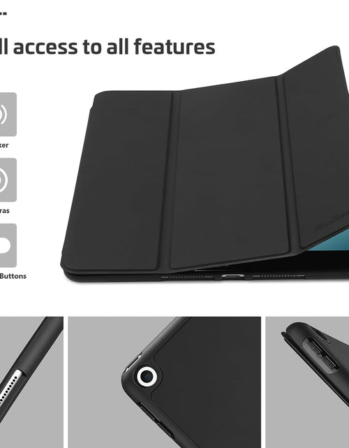 Load image into Gallery viewer, Ipad 10.2 Case (9Th Gen 2021/ 8Th Gen 2020 / 7Th Gen 2019) with Pencil Holder and Soft TPU Back Cover, Slim Steady Stand Protective Case for 10.2" Ipad -Black
