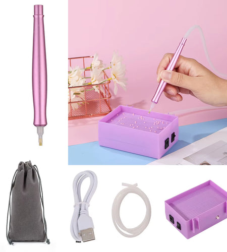 SparklePro Electric Diamond Painting Pen – Long-Lasting Vacuum Tool for Precision Crafting