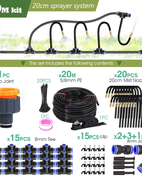 Load image into Gallery viewer, DIY 30M-5M Universal Sprayer Kit – Patio Misting &amp; Cooling System for Garden Irrigation
