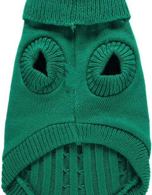 Load image into Gallery viewer, Small Dog Sweaters Knitted Pet Cat Sweater Warm Dog Sweatshirt Dog Winter Clothes Kitten Puppy Sweater (Xx-Small, Green)
